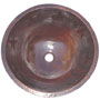 Mexican Copper Hammered Sink -- s6005 Round Star